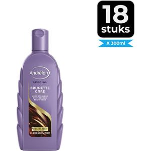 Andrélon Shampoo Brunette Care 300 ml - Voordeelverpakking 18 stuks