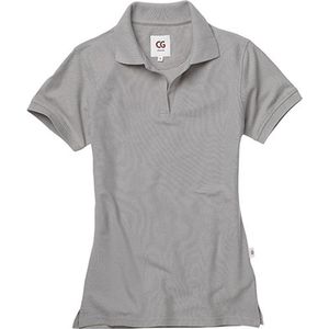 Workwear Damespolo 'Susa' met korte mouw Silver - XL