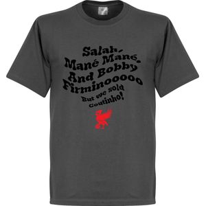 Salah, Mane Mane And Bobby Firminooooo T-Shirt - Grijs - M