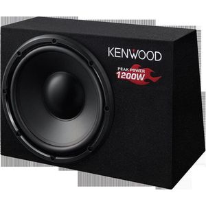 Kenwood KSC-W1200B - Subwoofer in kast met bass-poort