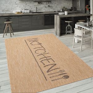 Paco Home Buiten Vloerkleed Tapijt Binnen En Buiten Balkon Keuken Modern Lettering 120x160 cm