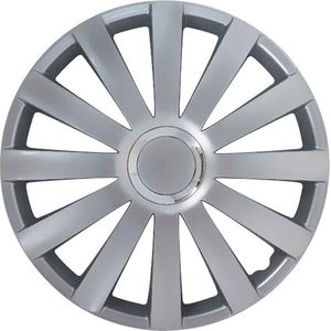 Carpoint Wieldoppen Spyder Pro 15 Inch Abs Zilver Set Van 4