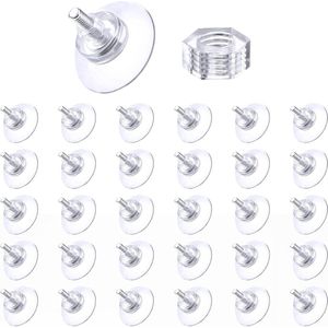 Sterke PVC-zuignappen met kartelmoer (M5) - 30 stuks voor glasplaat tafelhaken - schroef voor dagelijkse ophanging