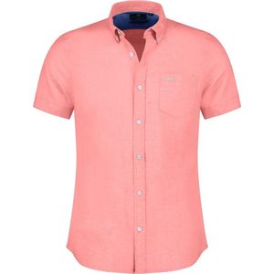 New Zealand casual overhemd korte mouw roze