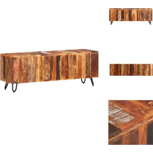 vidaXL Tv-kast Vintage Meerkleurig Hout - 110x30x40 cm - Kast