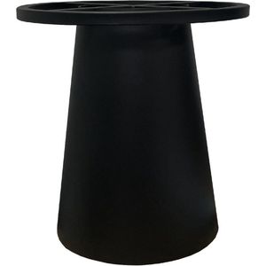 Kegelvormige tafelpoot hoogte 37 cm met wiel radius 40 cm