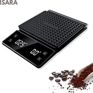 ISARA Koffie Weegschaal - Digitale Keukenweegschaal - Precisieweegschaal – Barista – Inclusief 3 AAA Batterijen