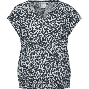 Printed shirtblouse w smok det