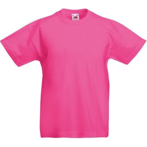 Fruit Of The Loom Originele T-shirt met korte mouwen voor kinderen / tieners (Fuchsia)