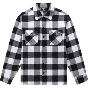 Dickies New Sacramento Lange Mouwen Overhemd Wit,Zwart XS Man