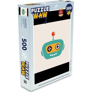 Puzzel Robot - Gezicht - Antenne - Technologie - Jongen - Kind - Legpuzzel - Puzzel 500 stukjes