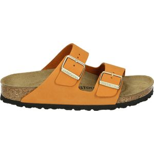 Birkenstock ARIZONA NUBUCK BURNT ORANGE - Dames slippers - Kleur: Oranje - Maat: 39