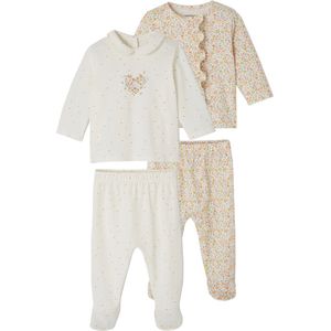 Vertbaudet Set van 2 tweedelige babypyjama's van katoenjersey
