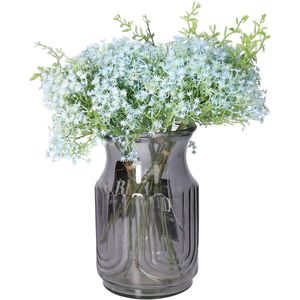 Bellatio Design Kunstbloemen boeket Gipskruid - 2x - 30 cm - wit - kunst zijdebloem - Gypsophila