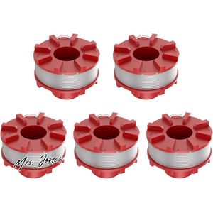 Mrs. Jones Trimmerspoel YWNYT 2 mm draadspoel snaartrimmer voor Ein-hell GE-CT 36/30 LI E SOLO AGILLO 36/255 BL AGILLO 18/200 (5 stuks) .
