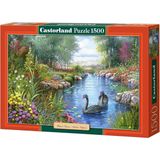 Black Swans - Andres Orpinas - 1500 Stukjes (Hobby Puzzel)