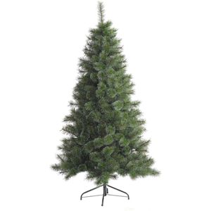 Cleveland Frosted Pine kunstkerstboom - 180 cm - groen - frosted - Ø 97 cm - 456 tips - metalen voet