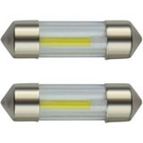 Auto C5W LEDlamp 2 stuks | LED festoon 31mm | COB wit 6000k | 12 Volt
