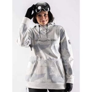 1080 BELLE-T Hoodie dames softshell | Wit | L | Wintersport Snowboard Ski Kleding