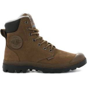 PALLADIUM Pampa Sport Cuff WPS - Heren Laarzen Schoenen Boots Gevoerd Leer Bruin 72992-697-M - Maat EU 45 UK 10.5