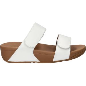 FitFlop Lulu Leather dames slipper - Wit - Maat 40
