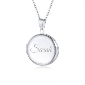 Fotohanger Met Ketting En Naam Gravering - Sarah