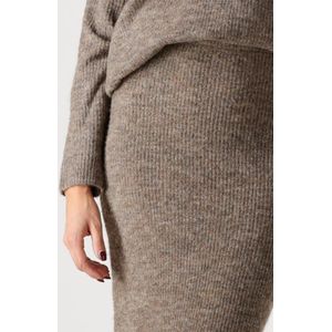 Ydence Knitted Skirt Lainey Rokken Dames - Taupe - Maat M