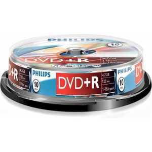 5 stuks Philips DR4S6B10F/17 Lege DVD 4,7 GB DVD+R