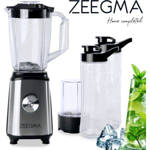Zeegma Vitamine - Blender - Met glazen kan - 1 liter - 1050 Watt - Mix&GO