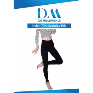 De Millennials - Compressie leggings voor dames - compressie panty - compressie kousen - Maat XL - 20-30 mmHg steunkousen voor dames - ondoorzichtig - solide ondersteuning voor spataderen - sport - yoga - fitness - outdoor sport -oedeem - zwart