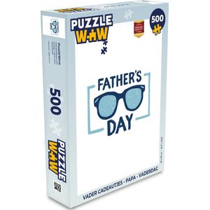Puzzel Spreuken - Papa - Father's Day - Quotes - Legpuzzel - Puzzel 500 stukjes - Vaderdag cadeautje - Cadeau voor vader en papa
