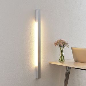 Arcchio - LED Wandlamp - 2 Lichts - Aluminium - H: 91 cm - Geborsteld Aluminium