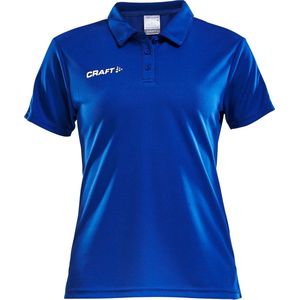 Craft Progress Polo Pique dames Sportpolo - Maat L  - Vrouwen - blauw/wit