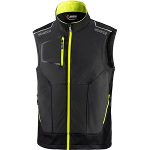 Sparco TECH Light Vest Bodywarmer - Gilet - Lichtgewicht Vest - Maat M - Grijs/Geel