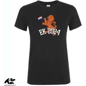 Klere-Zooi - Oranje Leeuw - EK Voetbal 2024 - Dames T-Shirt - XXL