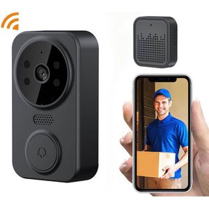 Nexly Video Deurbel - 1080p Wifi Deurbel met Camera- Draadloze Connectiviteit - Inclusief Gong - Eenvoudige Installatie - Slimme Beveiliging