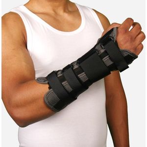 Medical Brace Universele Polsbrace Lang 26cm | Links & Rechts te gebruiken | Carpaal Tunnel Syndroom | Maat: S