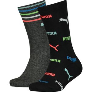 Puma - Kids Logo AOP Sock - Jongens Sokken-35 - 38