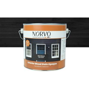 Wovar Norvo | Gevelbeits Dekkend Mat Zwart | 2,5 liter