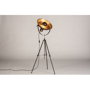 Lumidora Vloerlamp 74359 - E27 - Zwart - Goud - Messing - Metaal - 66 cm