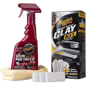 Meguiar's Smooth Surface Clay Kit - Poetsmiddel - 5 stuks - Auto wassen