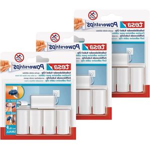 Powerstrips Cable Clip Pack of 3 - Self-Adhesive Cable Clip for Securing Cables - White - 3 x 5 Cable Clips Pack of 15 klevende spijker