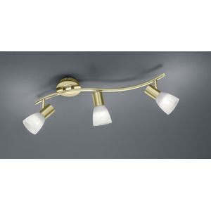 Trio Leuchten Levisto - Plafondlamp - 3 lichts - L 550 mm - goud/messing