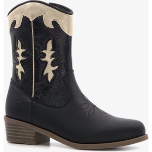 Blue Box meisjes cowboy cowboy western boots zwart/goud - Maat 23 - Uitneembare zool