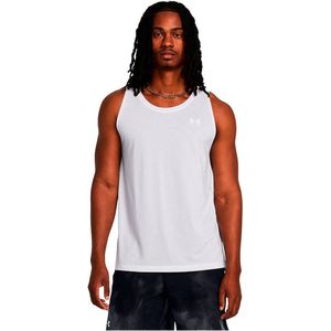 Under Armour Launch Mouwloos T-shirt Wit XL Man