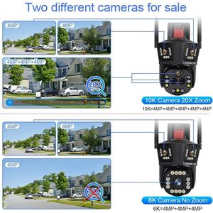 Beveiligingscamerasysteem - 6K PTZ Camera - Openlucht - Bewakingscamera - AI-menselijke detectie - Beveiligingscamera - Beveiligingscamerasysteem - IP66 - 20xZoom - 1 stuk - Zwart