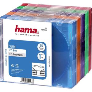 Hama 04751166 Cd Slim Box - 25 stuks / Gekleurd