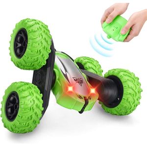 Little Monkeez RC Auto Afstandbestuurbaar– Crazy Auto – Raceauto voor Buiten – Bestuurbare Auto voor Jongens en Meisjes - Groen