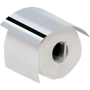 Geesa Modern Art Toiletrolhouder met klep - Chroom