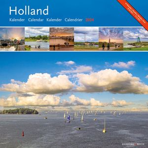 Bekking & Blitz - Maandkalender 2024 - Kunstkalender - Museum kalender – Fotokalender - Holland maandkalender 2024 - 16 maanden kalender - Rijk geïllustreerd - 30 x 30 centimeter - Opgehangen 30 x 60 centimeter - Voorzien van weeknummers